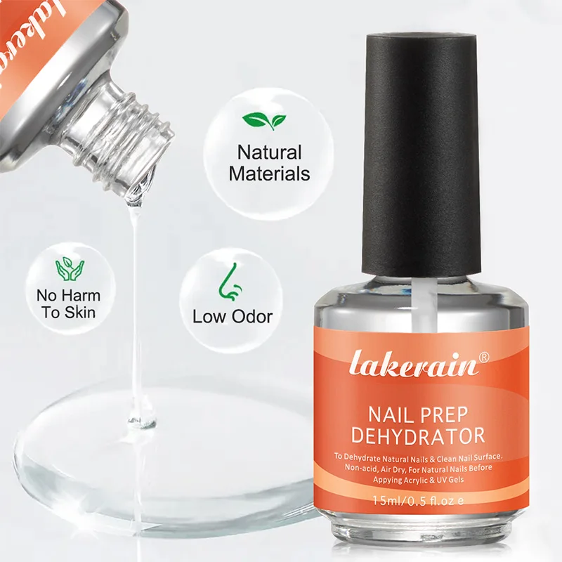 Nail Primer 2pcs 15ml Nail Primer Fast Air Dry Prep Dehydrator Nail Soak Off Base Primer Gel First Nails Gel Manicure Tools