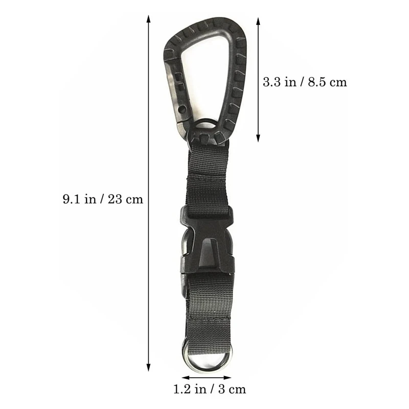 다기능 행잉 버클 키 후크, 웨빙 벨트 카라비너 클립, 핸드 벨트 클립, 배낭 버클, 3 개