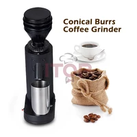 ITOP Electric Coffee Grinder Metal Bean Hopper Exquisite Small Espresso Coffee Grinder Machine Titanium Burr for Espresso Coffee 1