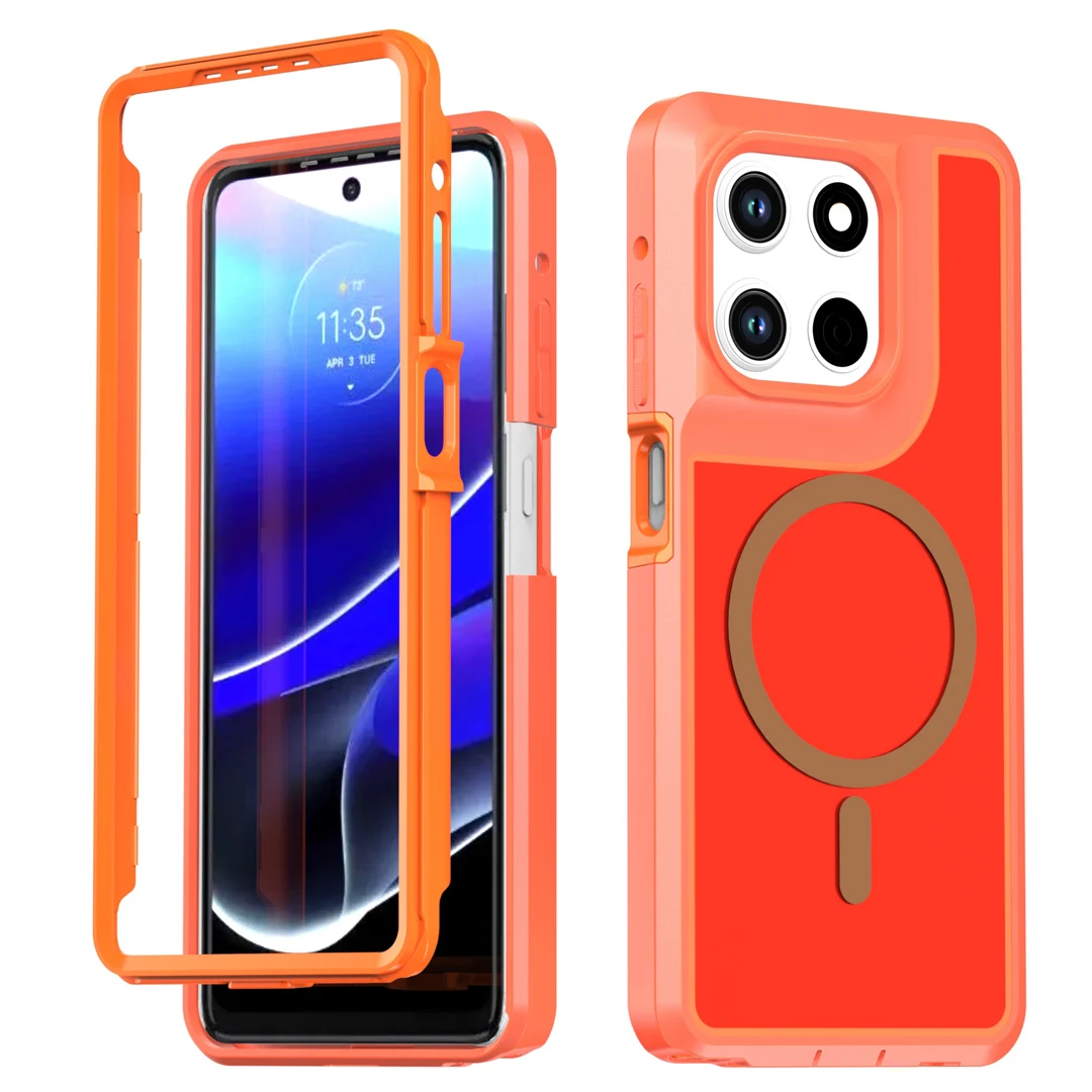 Rugged Dustproof Anti-Drop Outdoor Case with Magnetic Wireless Charging Compatibility