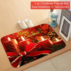 Festive Christmas Doormat - Decorative Holiday Front Door Mat with Cartoon Character Design for Indoor and Outdoor Use (9)