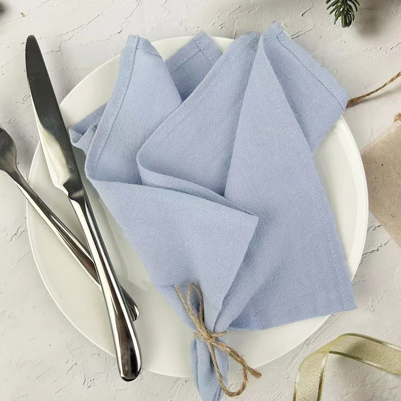 סט של 6 מפיות בד בורגונדיות בגודל 30x45 סמ, מפיות שולחן ניתנות לשטיפה לארוחת משפחה, קישוטי חג המולד, חתונה ומסיבת תינוקות