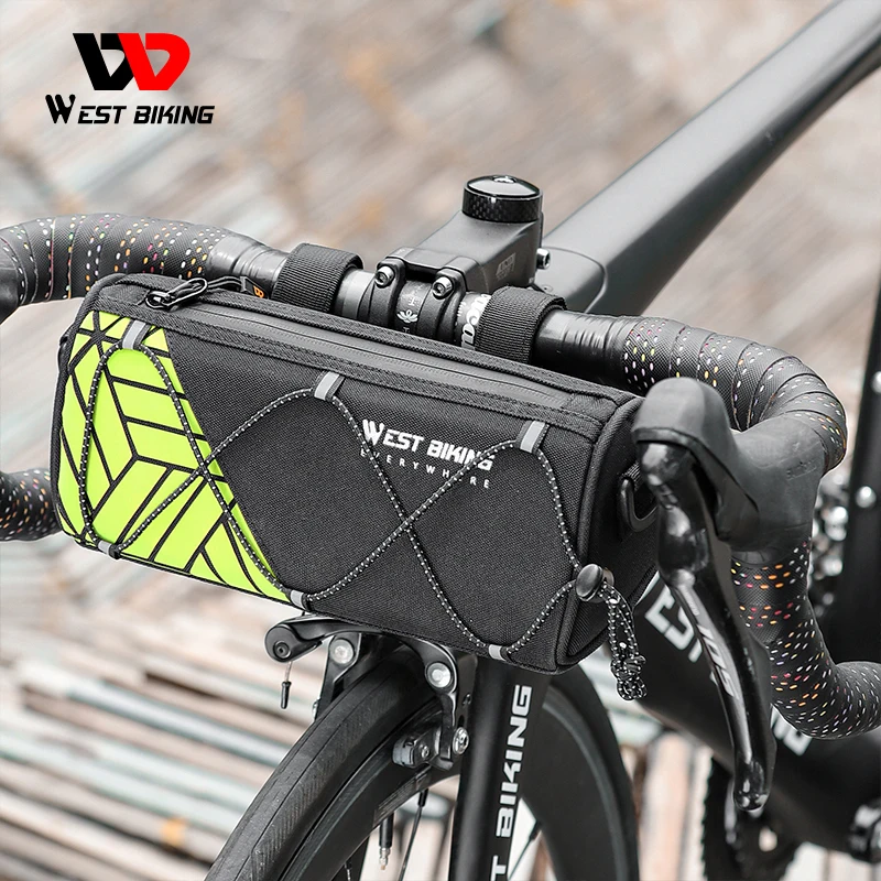 

WEST BIKING Bright Color To Colorful Reflective Series Bicycle Handlebar Bag/Front Frame Top Tube Bag/Saddle Bag For Cycling