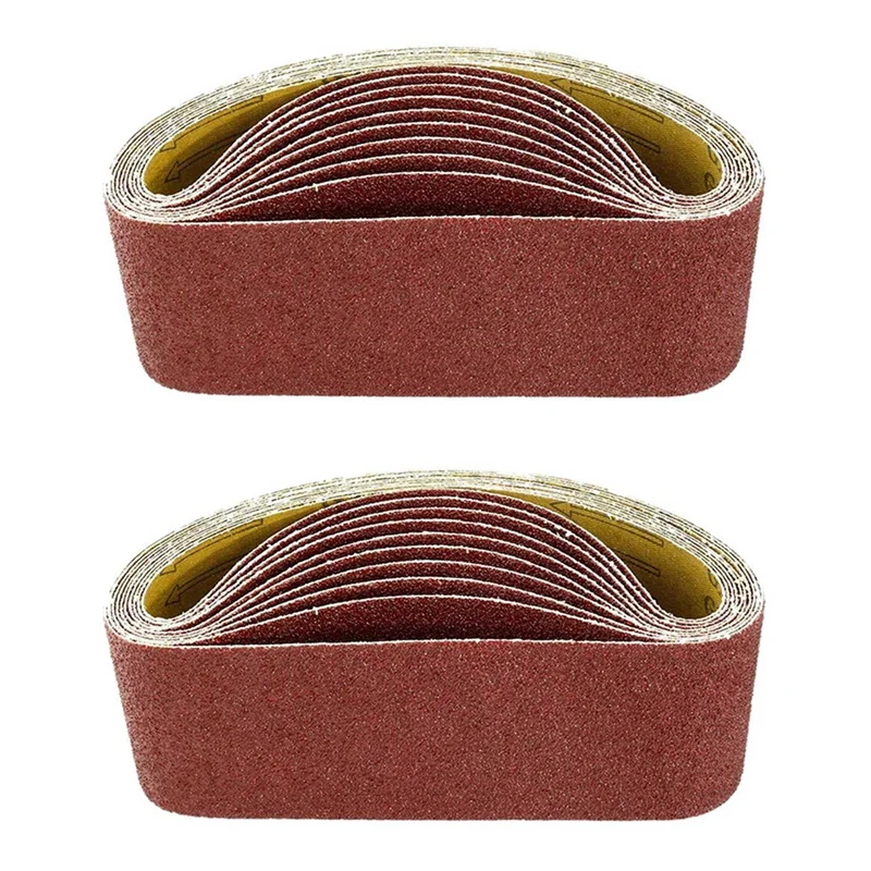

3 X 21Inch Sanding Belts 240 Grit Aluminum Oxide Sanding Belt Premium Sandpaper For Portable Belt Sander – 20 Pack