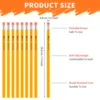 150/100/50/30 Pcs Yellow Pencils Bulk Wood Pencils with Erasers 2 HB Pencil Wood Cased for for School Writing, Drawing Sketching 4