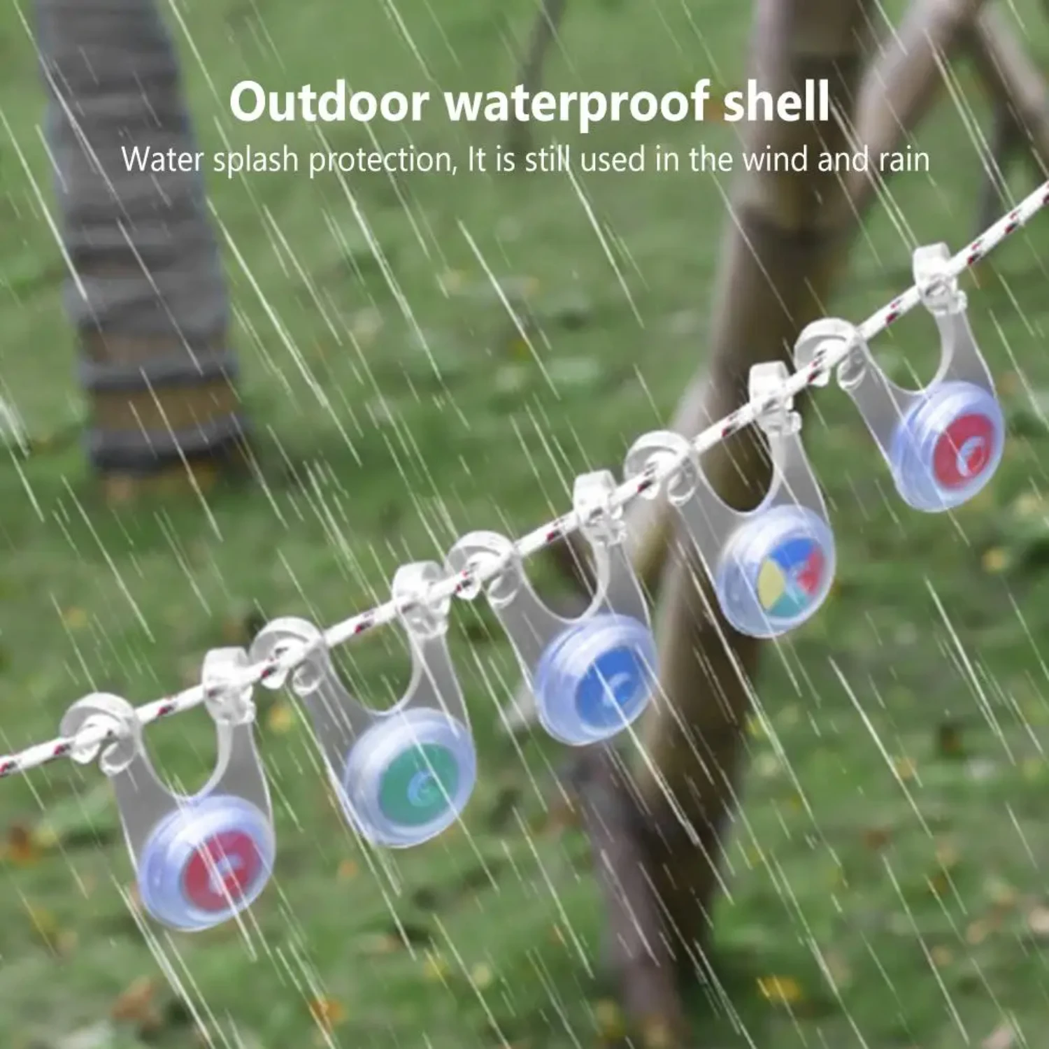 Waterproof LED Camping String Lights – 10pcs Tent Rope Hanging Lamps 2