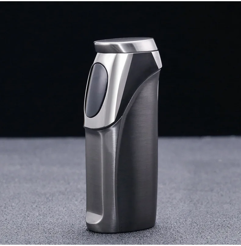 Jobon Direct Injection Three Flame Blue Flame Lighter Charging Gas Mixed Lighter Touch Sensing Electric Quantity Display Tools 5