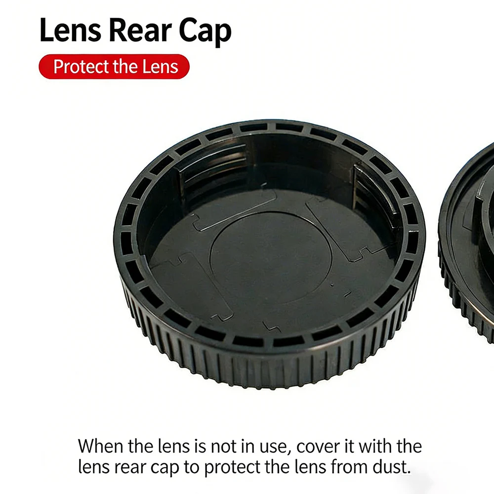 Camera Body Cap and Rear Lens Protector Accessories