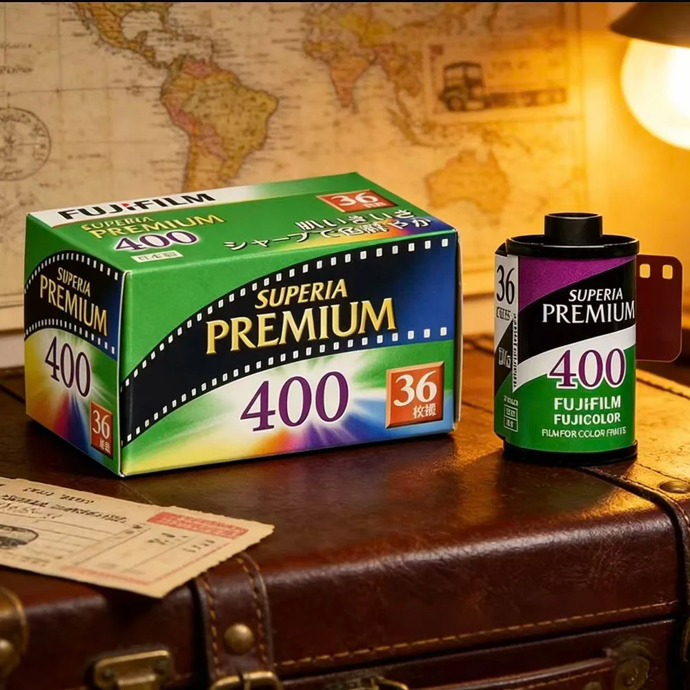 후지필름 슈프리아 프리미엄 400 36매 컬러 필름 35mm 필름 (엑스트라 400 업그레이드 에디션) 135 포맷 카메라용 유효기간:2027