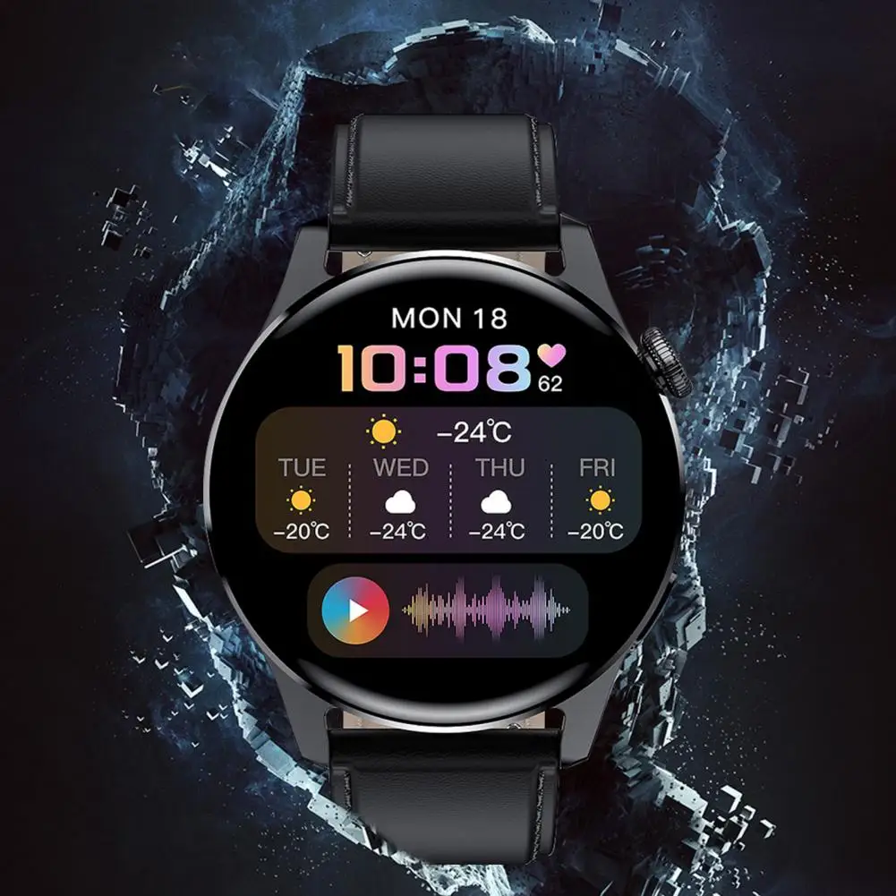 

Цифровые часы, круглые цифровые наручные часы с высокой четкостью, совместимые с Bluetooth, цифровые наручные часы с подсчетом шагов