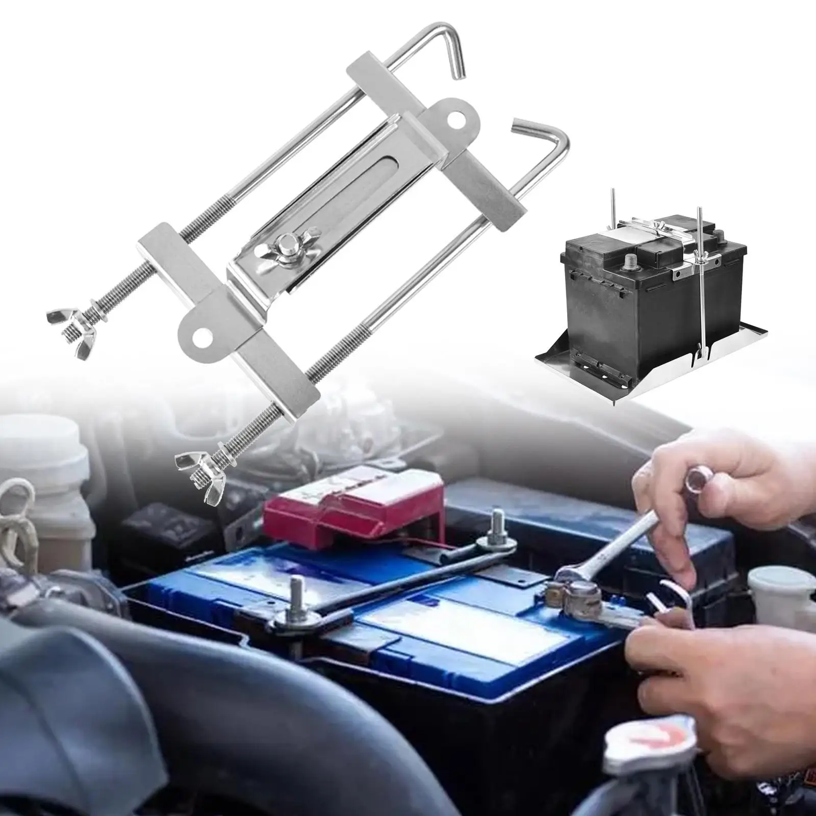Generic battery hold down kit bolt battery holder for trucks Suvs