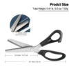 Stainless Steel Pinking Scissors Triangle Teeth Lace Cloth Crafts Dressmaking Zig Zag Cut Tailor's Scissors Sewing Shears 3