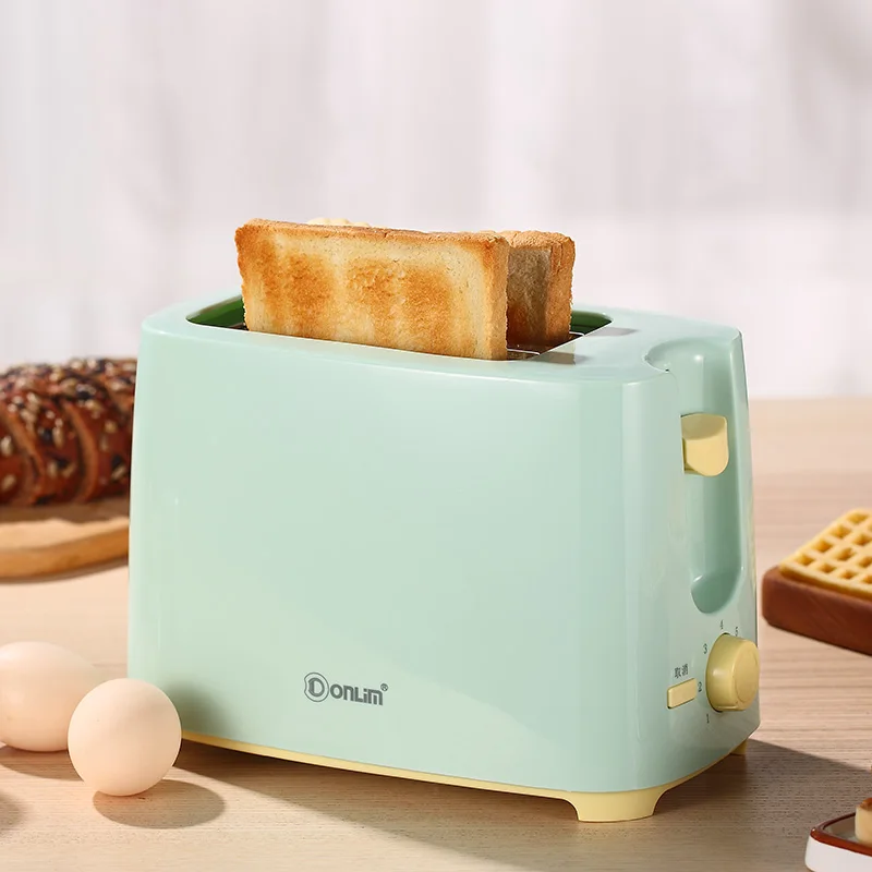 

Dongling 650W Toaster Home Breakfast Machine 2 Pieces Dormitory Low Power Automatic Toaster Sandwich Makers