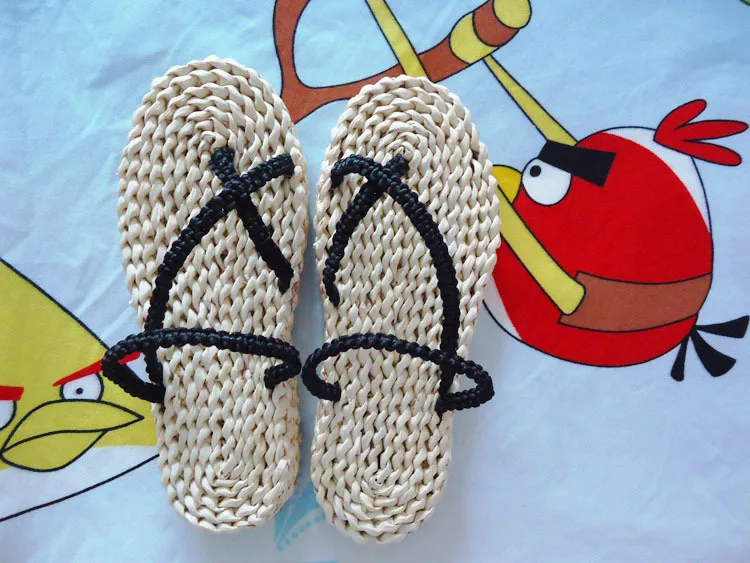 One Piece: Monkey D. Luffy | Brown Straw Sandals Cosplay Shoes 26 One Piece Monkey D Luffy Straw Sandals Cosplay Shoes