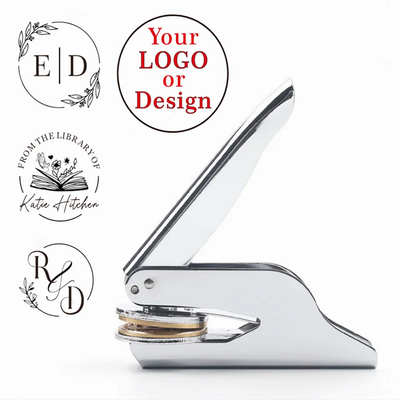 

Wedding Embosser Stamp LOGO Custom Personalized Embossing Seal Customization for Letter Head Wedding Envelope Graduation Decora