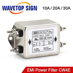 CANNY WELL Power EMI Filter CW4E-10A 20A 30A 40A-S Single Pole Filter Connector Single Phase 220V Purification Anti-jamming