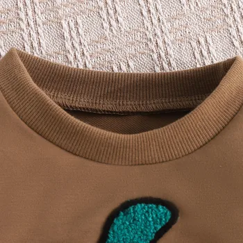 Toddler Newborn Infant Baby Boys Halloween Clothes Sets Embroidery Pumpkin Sweatshirt Pants Casual Outfits Tracksuit Clothing 4