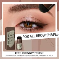 Eyebrow Powder Hairline Shadow Powder Eyebrow Stencil Kit Modified Hair Edge Filled Forehead Waterproof Long Lasting Cosmetics 2