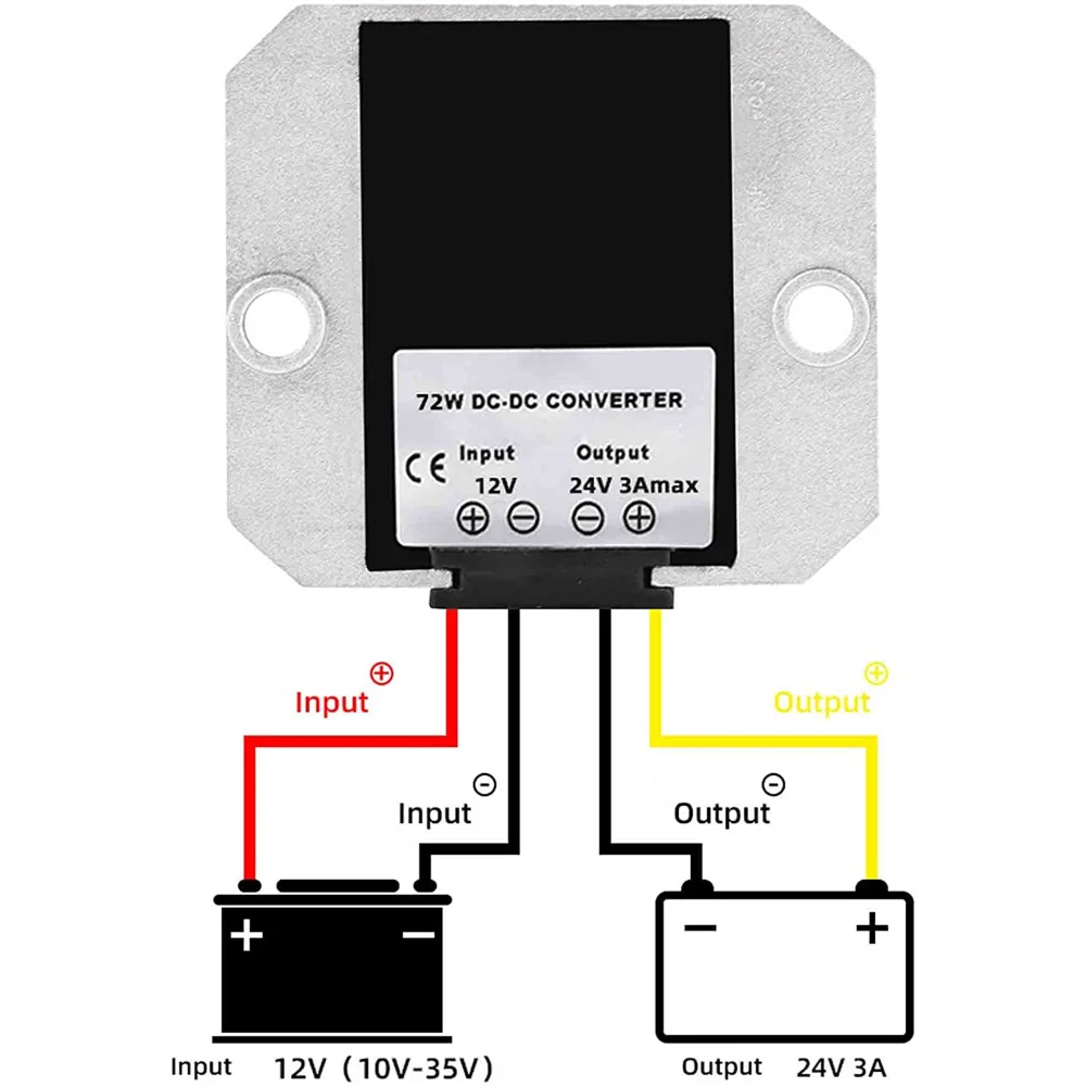 DC-DC 12V à 24V 3A 72W Module élévateur de tension Boost Convertisseur  d'alimentation