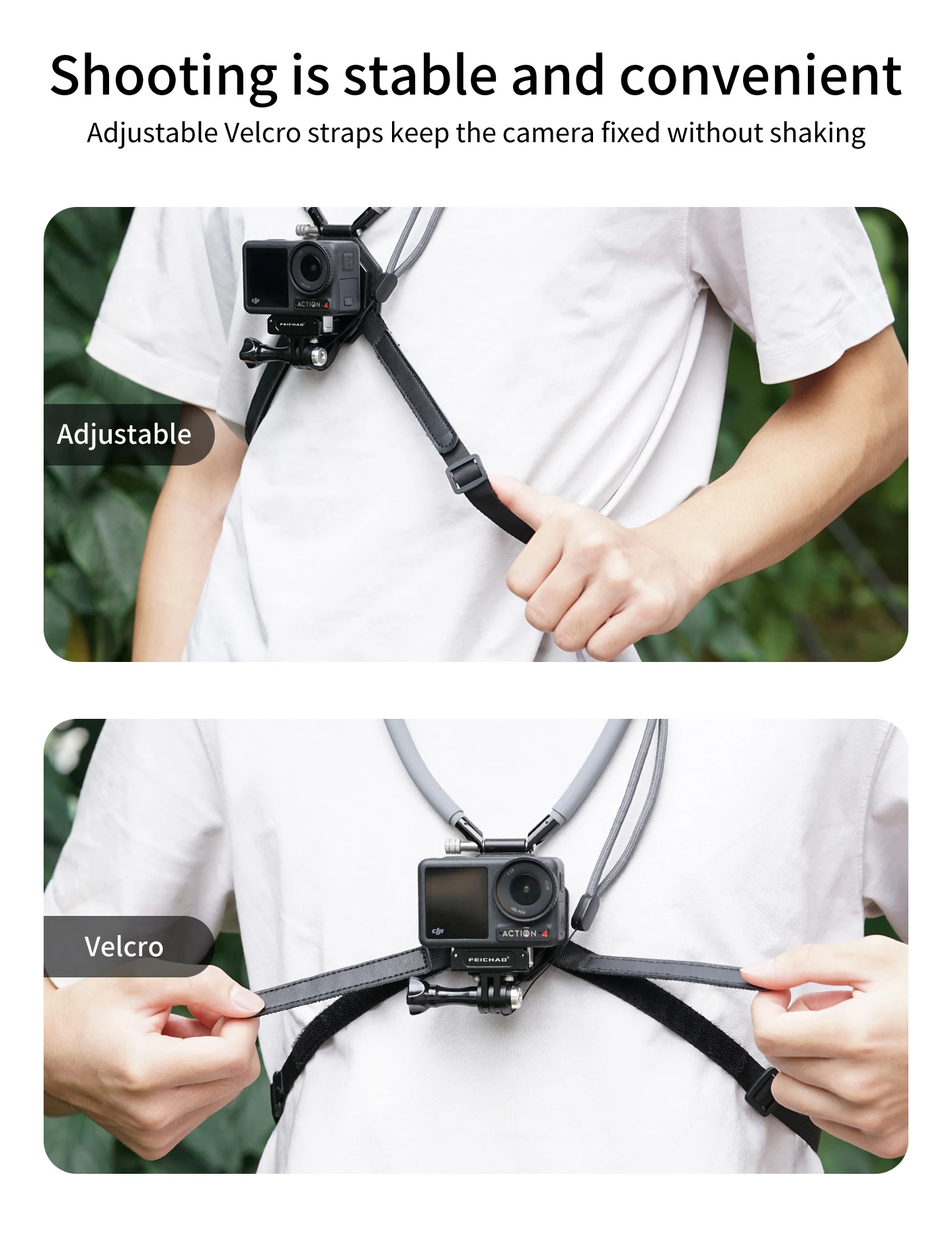 POV Brusthalsgurt Kamerahalterung Magnetische Schnellverschlusshalterung für GoPro 13 Insta360 X5 Go Ultra DJI Action Sport Radfahren – Detail 10