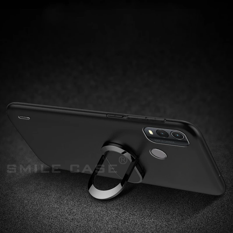 Phone Funda for Nokia G11 Plus Case 6.52 Inch Blue Red Black Finger Ring Soft Silicon Coque for Nokia G11 Plus Cover 3