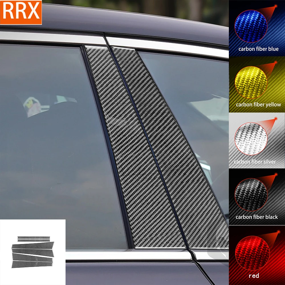 

For BMW 7 Series E65 2002-2008 B Pillar Panel Cover Tuning Moulding Real Carbon Fiber Sticker Car Exterior Trim Accessories