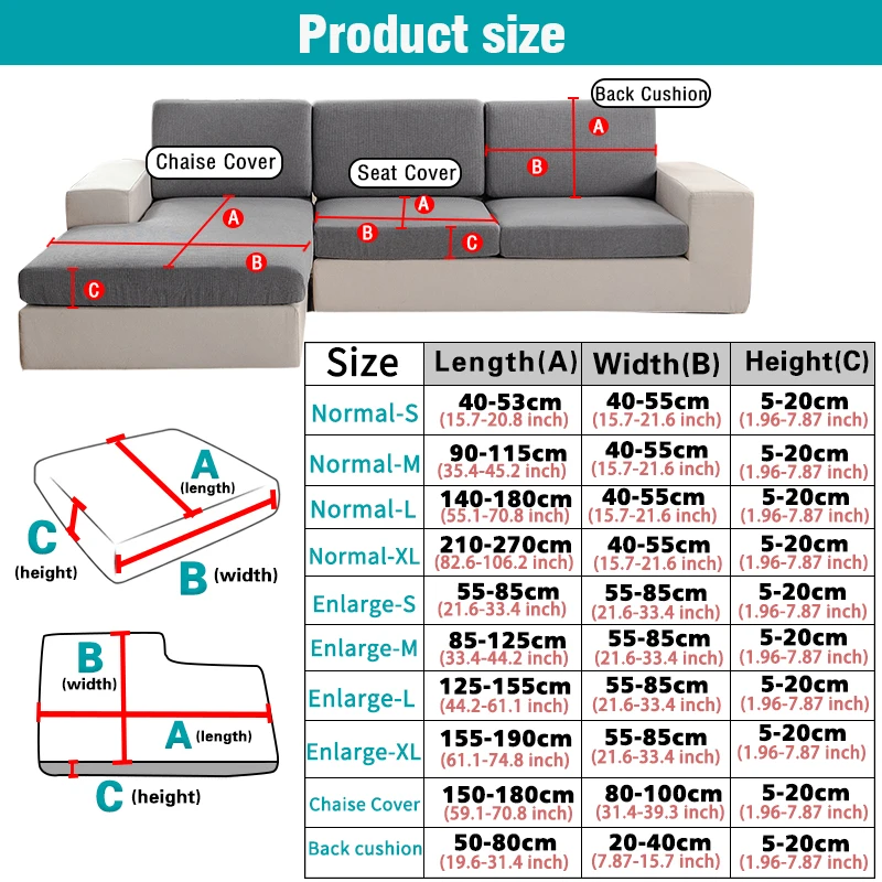 Waterproof Jacquard Sofa Cover for Living Room Kid Pets Solid Color Sofa Slipcover Couch Cover Seat Cushion Washable Removable 2