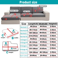 Waterproof Jacquard Sofa Cover for Living Room Kid Pets Solid Color Sofa Slipcover Couch Cover Seat Cushion Washable Removable 2