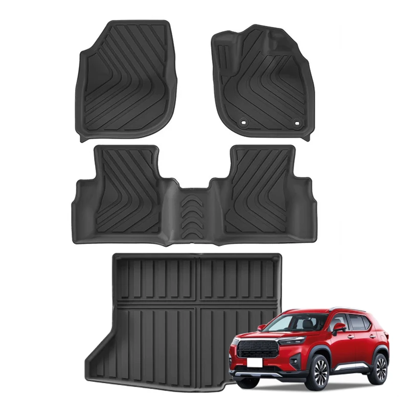 for Honda WR-V WRV 2024 2025 Right Rudder Car Floor Mats Trunk Pad TPE 3D Waterproof Protective Auto Accessories