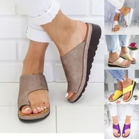 Sandales à semelle plate confortable pour femmes, chaussures décontractées pour femmes, orth4WD Bunion Ration Tor, grande taille 35-43, nouveau 1
