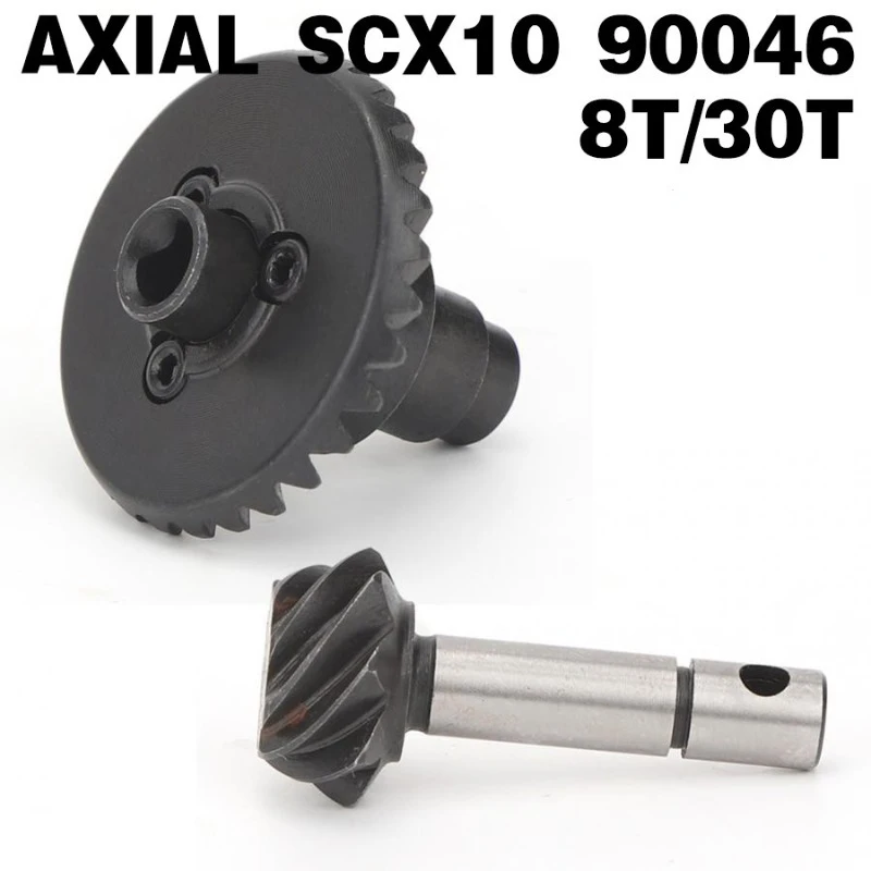 Diff Bevel Gear 30T+Pinion Gear 8T for AXIAL SCX10 II 90046/ 90047 1/10 ...