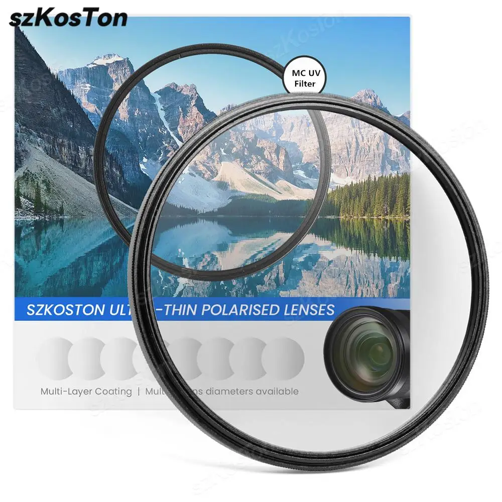 37-86mm UV Filter Lens MC Ultra Slim Optics Multi Coated Protection 37mm 40mm 43mm 46mm 49mm 52mm 58mm 62mm 67mm 77mm 82mm