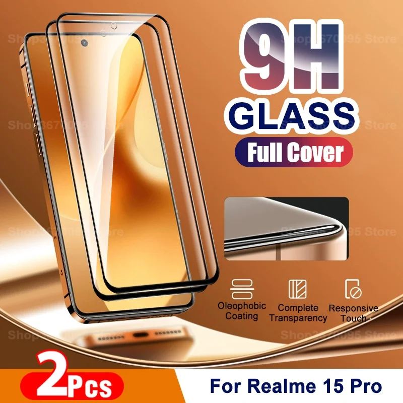 2-Pack 9D Curved Tempered Glass Screen Protector with Protective Case