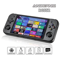 Портативная игровая консоль ANBERNIC RG552, 5,36-дюймовый IPS-экран, Android Linux, двойные системы, ретро-плеер для видеоигр, встроенные игры на 4000 градусов