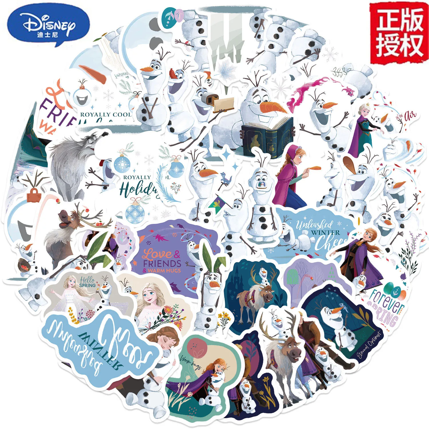 Lot de Stickers La Reine des Neiges Disney Olaf et ses amis