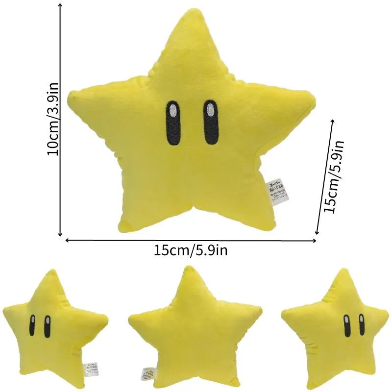 thumbnail image 1 of Kawaii Mario Bros Ice Fire Flower Anime Figure Soft Plush Toy Cute Koopa Troopa Boo Red Toad Peluche Dolls Gift, 1 of 5