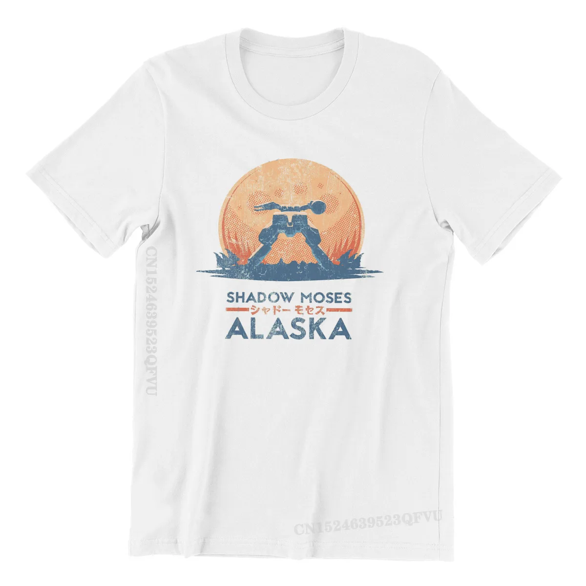 

Metal Gear Solid Game Shadow Moses Island Tshirts Top Graphic Men Vintage Goth Camisas Men Tshirt Clothing Harajuku T Shirt