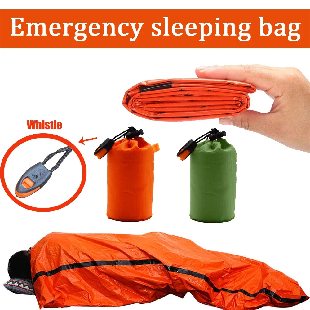 Portable waterproof emergency rescue sleeping bag vehicle mounted outdoor camping equipment insulation bag car emergency parts