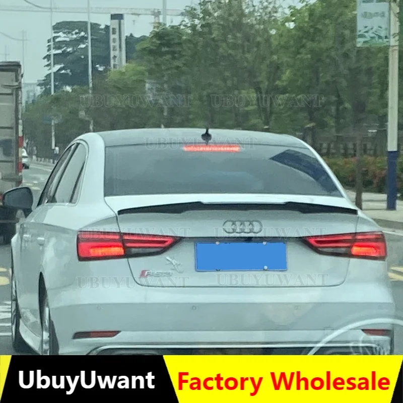 Per A3 S3 8V In Fibra Di Carbonio Posteriore Tronco Spoiler Ala Per Audi A3 S3 8V Berlina 2014-2019