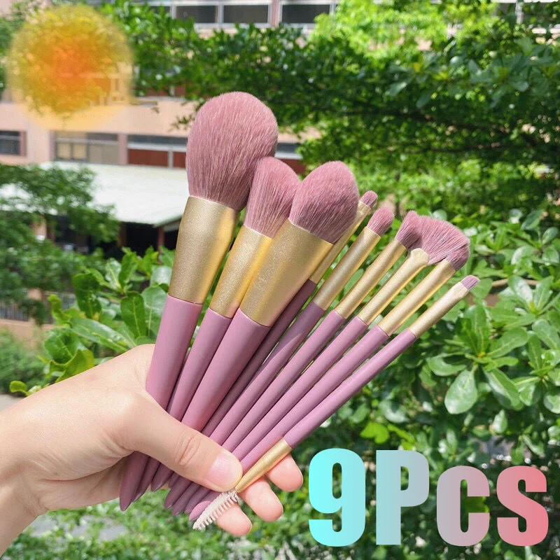 2022 9pcs Makeup Brushes Set Make Up Concealer Blush Cosmetic Powder
