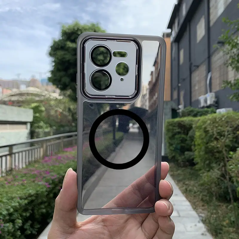 Transparent Magnetic TPU Silicone Shockproof Bumper Case