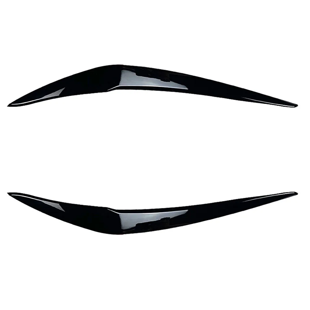 

1Pair Headlight Cover Eyelid Gloss Black Eyebrow Left And Right Car Stickers Exterior Accessories For BMW F20 F21 1-Series