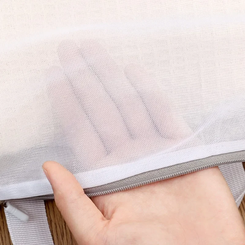 Mesh Laundry Bag Polyester Laundry Wash Bags Washable Coarse Net Laundry Basket for Washing Machine Bra Underware Storage Bags 5