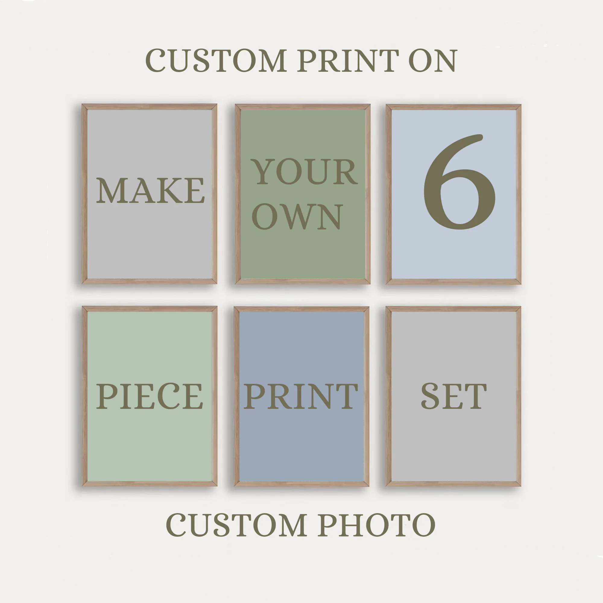 4/5/6pcs Custom Canvas Printing Personalized Photo Suitable for Family Life Pets Scenery Couple Weddings Home Decor Poster Gifts 1