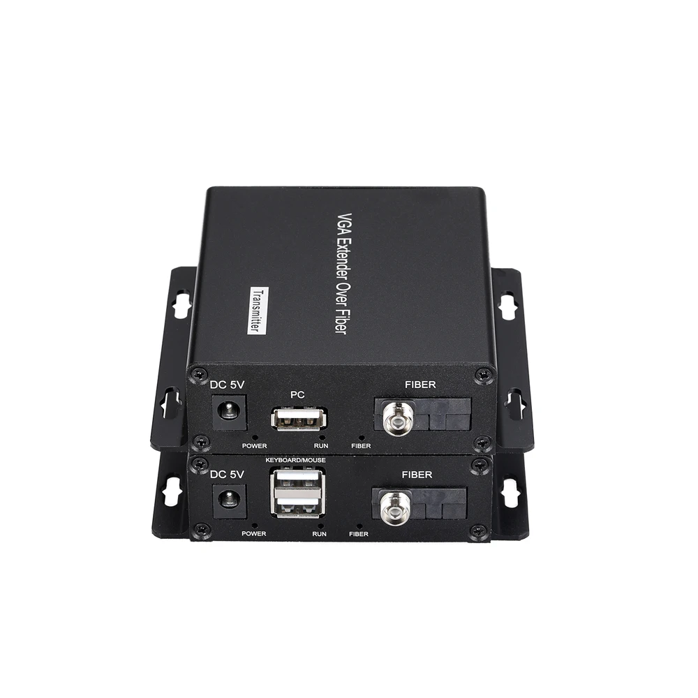 1 Channel Forward Audio ,1 Channel Reverse IR ,1 Channel KVM ,Single fiber Single mode VGA Extender Over Fiber