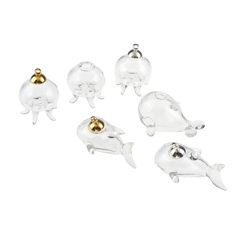 

1:12 миниатюрная Медуза для кукольного домика, бутылка «Акула Морская жизнь» с крышкой, модель стеклянная мини-банка, аксессуары для кукольного домика