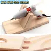 Solid Wood Hot Melt Gun Bracket Accessories Material Glue Gun Solid Wood Fixing Frame Tool Bracket Portable Bracket Sturdy Base 1