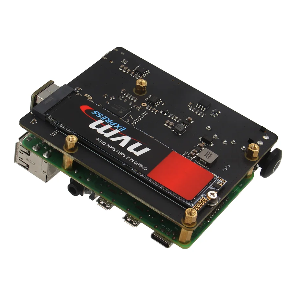 Geekworm拡張ボードraspberry pi 4,key-m ssd,x873,v2.0,m.2 nvme