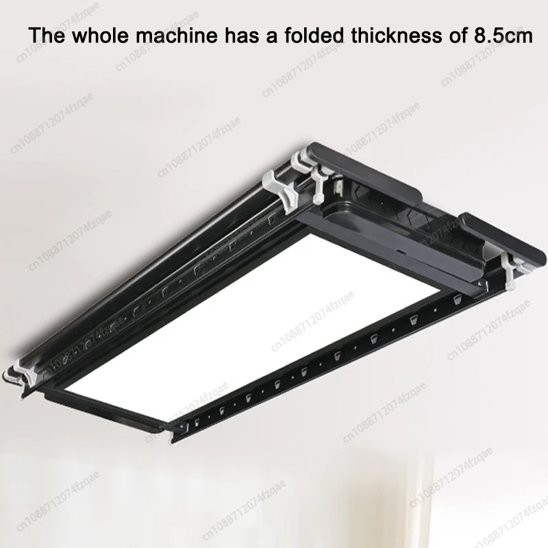 Home Balcony Electric Lifting Lighting Intelligent Clothes Drying Rack Foldable And Retractable Aluminum Clothes Drying Rack 3
