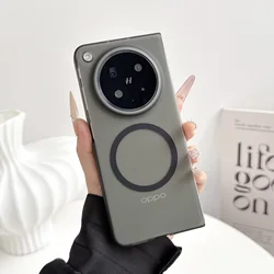 Clear and Translucent Magnetic Protective Case with All - Inclusive Design - OPPO Find N6 (Translucent black)